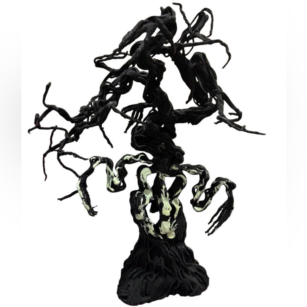 Department 56 Halloween Glow in the Dark Tree with 12 Hanging Ornaments